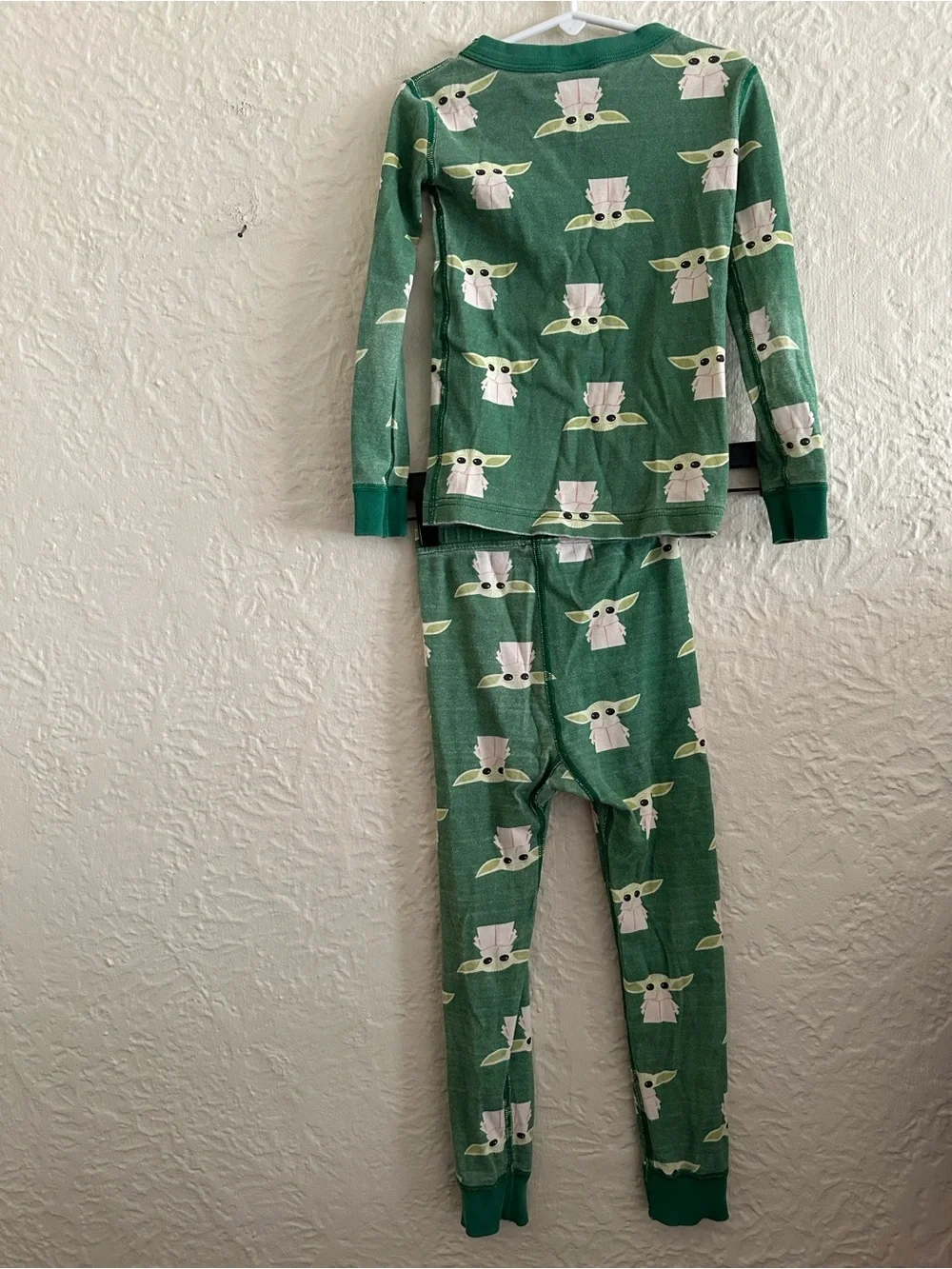 Hanna Andersson Star Wars The Child Grogu Green Pajama Set FLAWS Kids Children 5